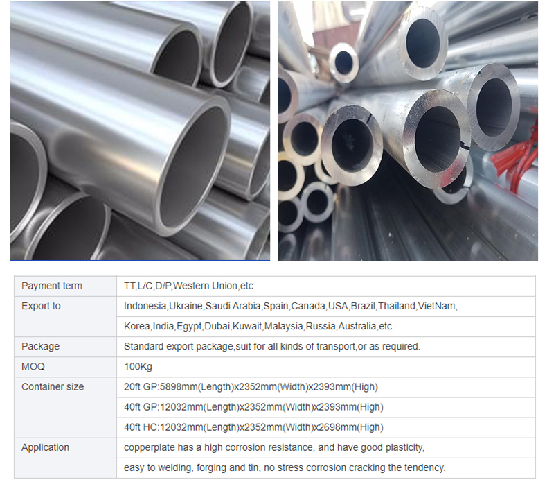 High Quality Color Coated Aluminum Alloy Pipe 3003 5052 Color Aluminum Tube Round Pipe Table Legs