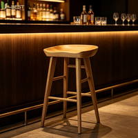 Chaises de bar en métal U-best, meubles commerciaux, chaises hautes de luxe, chaises de cuisine, bois massif, confortables