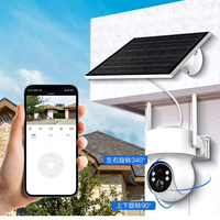 Cámara Wifi Icsee, Cámara Wifi para Exteriores de Bajo Consumo, Cámara de Vigilancia con Energía Solar y Visión Nocturna a Todo Color para Android