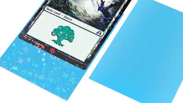 2024 NEW!!! Galaxy Effects Hologram Card Sleeves STANDARD SIZE NON-RUB  MATTE BACK HEAT HOLOGRAPHIC SLEEVES Printing Mailing