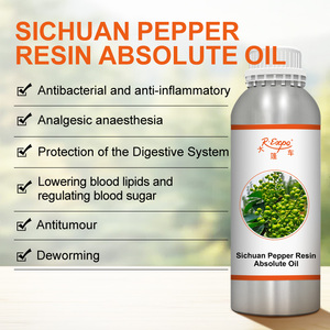 Aceite Absoluto de Resina de <span class=keywords><strong>Pimienta</strong></span> de Sichuan (Zanthoxylum Schinifolium), Aroma Fresco, a Base de Semillas, Aceite Esencial Orgánico, 100% Puro y Natural - Product Image 2
