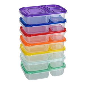 <b>Large</b> Capacity 3-Compartment Bento Lunch <b>Box</b> Food Grade PP Meal Prep Container for Takeout and Promotional <b>Gifts</b> - Product Image 3