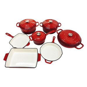 Bộ nồi gang tráng men chống dính, kích thước tùy chỉnh, dùng được ngoài trời - Product Image 3