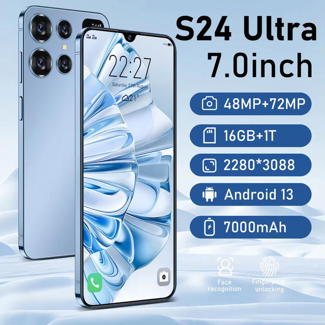 Hot Sale Original S24 Ultra16 1tb 4G Octa Core Gaming Smartphone Face Unlock Full Display Android 13 Mobile Phone