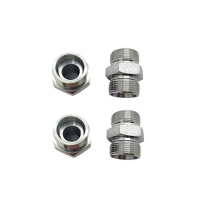 Raccord de tuyau d'arrosage en acier inoxydable sur mesure 3/4 GHT double mâle - Raccord d'eau de qualité industrielle - Product Image 4