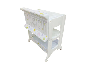 Practical Heavy Duty Infant Diaper Changing <b>Table</b> with Integrated <b>Bath</b> Unit and Soft Padding for Newborn Daily Diaper - Product Image 6