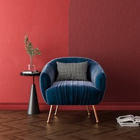 Sofá Individual Moderno de Franela, Diseño Simple y Moderno, Sillón para Apartamento Pequeño, Sofá de Hierro Artístico de Lujo Ligero para Sala de Estar