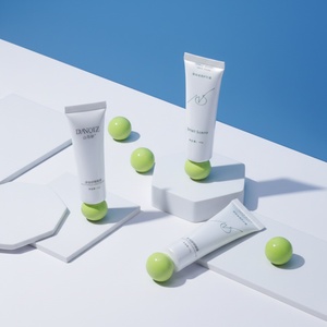 New Arrival Custom Printed Empty Screw Cap Unique Small White <b>Plastic</b> <b>Tube</b> Cosmetic Packaging for Skin Care Cream Face Masks - Product Image 1
