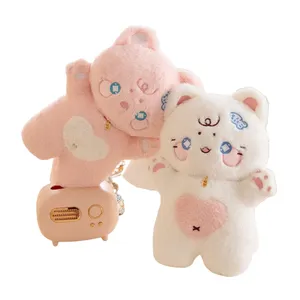 Plush toy supplier Cute custom plush toy stuffed animal for gifts soft toys embroidery cat,bear 20cm,30cm