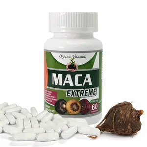 Cápsulas de raiz de Maca para homens fortes, suplemento de ervas personalizado para realce masculino