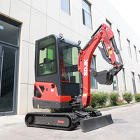 ENVÍO GRATUITO Mini Excavadora de 2 Toneladas con Motor Kubota, Certificación CE y EPA, Nueva Excavadora Hidráulica de 1 y 3.5 Toneladas en Venta
