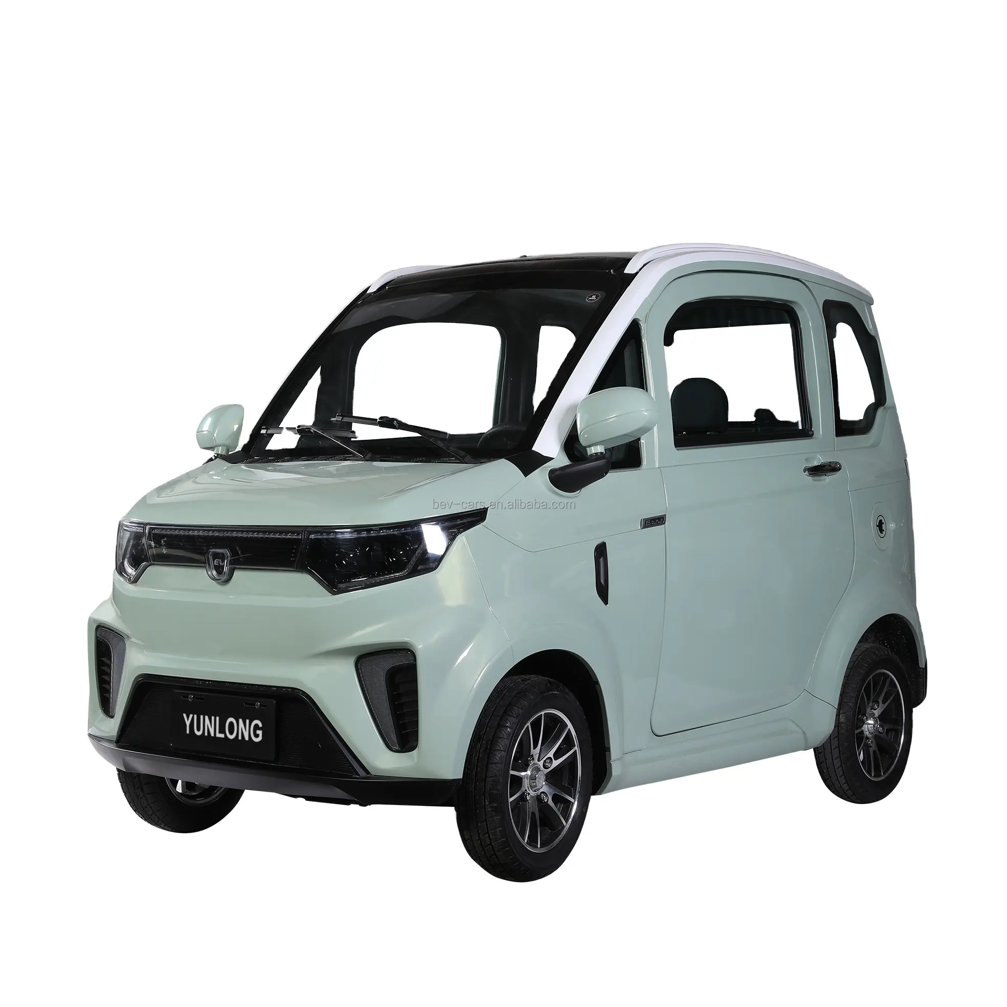 Yunlong langsames Elektroauto 4-Rad-Fahrzeug 2 Vordersitze 3-türiges Mini-Elektroauto mit EEC L6e 45 km/h