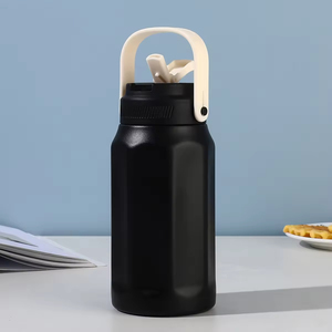 Bouteille isotherme octogonale grande capacité en acier inoxydable 304, avec paille, isolation sous vide 6-12 heures - Product Image 3