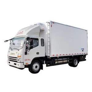 JAC réfrigérateur 4x2 diesel haute puissance boîte congelée fruits de mer 5 tonnes voiture réfrigérée est disponible à la vente