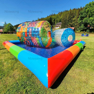 Rodillo de burbujas inflable, rodillo de agua, bola inflable, rodillo de burbujas cilíndrico - Product Image 2