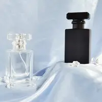 30ml 50ml 120ml boş özel doldurulabilir siyah lüks cam parfüm şişesi konteyner