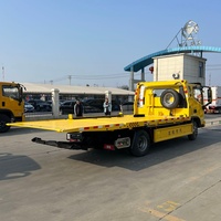 Camion de dépannage à plateau plat Foton Aoling 4x2 avec treuil hydraulique pour le sauvetage d'accidentés de voiture