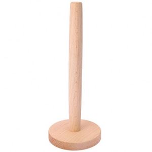 Wholesale <b>Kitchen</b> Wooden <b>Paper</b> Towel Holder Solid Beechwood <b>Paper</b> Towel Dispenser Stand with Anti-Skid Base - Product Image 1
