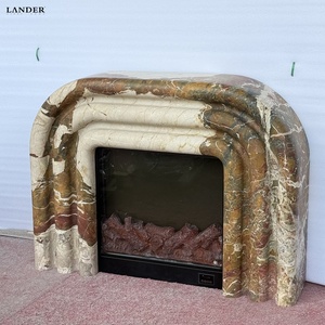 <span class=keywords><strong>Cheminée</strong></span> en marbre rouge <span class=keywords><strong>de</strong></span> Brescia <span class=keywords><strong>de</strong></span> Lander Store pour salon, <span class=keywords><strong>cheminée</strong></span> en marbre naturel - Product Image 4