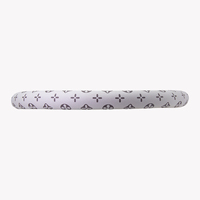 Housse de volant de luxe blanche monogrammée, accessoires de voiture élégants en cuir, résistants à l'usure, toucher confortable