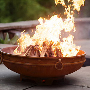 GNEE Corten Steel Wood-burning <b>Small</b> <b>Fire</b> <b>Pit</b> With Trade Assurance Applies to Camping Outdoor <b>Fire</b> Bowl - Product Image 3