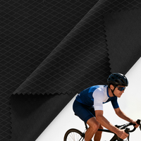 Pantalon de cyclisme en tissu respirant, écologique, léger, nylon, élasthanne, motif diamant, tissu extensible haute performance, course à pied