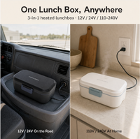 Chauffe-plat portable en acier inoxydable pour riz, sauces et soupes, boîte à bento auto-chauffante rapide pour voiture, extérieur, bureau – Meilleures ventes