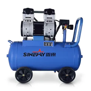 Sinewy không khí compresseur de nhà sản xuất Chuyên Nghiệp Mẫu miễn phí điện mini 50 lít 220V oilless Airbrush máy nén