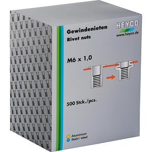 HEYCO 1261-Jeu d'écrous à rivets dans une boîte en carton - Product Image 1