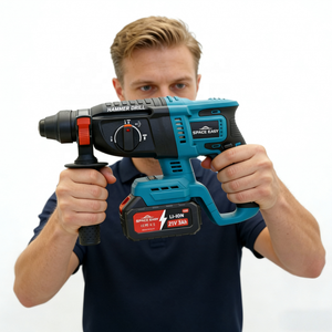 <span class=keywords><strong>Taladro</strong></span> <span class=keywords><strong>Percutor</strong></span> Inalámbrico de 21V de la <span class=keywords><strong>Mejor</strong></span> Calidad con Batería Recargable, Motor sin Escobillas y Alta Potencia, Juego de Herramientas para Uso Doméstico y Profesional - Product Image 1