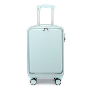 طقم أمتعة حمل 20-24-28 بوصة من 3 قطع حقائب خفيفة الوزن من مادة ABS بقشرة صلبة مع جيب أمامي وعجلات دوارة - Product Image 1