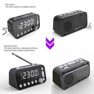 Xách tay DAB + kỹ thuật số đài phát thanh đồng hồ với LCD hiển thị Stereo FM Kép Báo động làm bằng chất lượng nhựa - Product Image 5