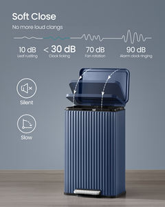 <span class=keywords><strong>Poubelle</strong></span> SONGMICS à fermeture douce en acier inoxydable avec 15 sacs <span class=keywords><strong>poubelle</strong></span>, 13 gallons (<span class=keywords><strong>50</strong></span> <span class=keywords><strong>L</strong></span>), <span class=keywords><strong>poubelle</strong></span> avec couvercle et pédale - Product Image 3