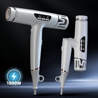 Secador de Pelo Profesional de Alta Velocidad, Secado Rápido, Temperatura Constante, Iónico, 1800w, Potente, con Difusor y Logotipo Personalizado