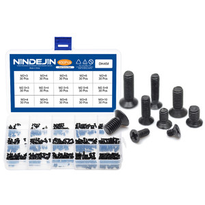 450pcs Carbon Steel Computer Notebook Laptop <b>Screws</b> Kit Mini Countersunk <b>Flat</b> Head Machine M2 M2.5 M3 Metric - Product Image 1