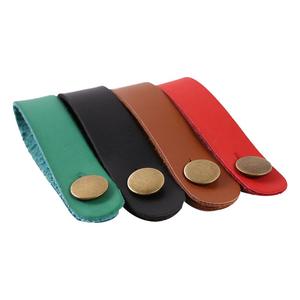 Correa de Cuero para Mástil de Guitarra, Soporte para Cabeza con Botón de Bloqueo Seguro y Cierre Metálico - Product Image 4