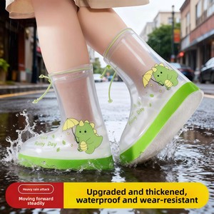 97YH Cubrezapatos de Lluvia para Niños, de PVC, Impermeables, Antideslizantes, Gruesos, Resistentes al Desgaste, para Días Lluviosos - Product Image 1
