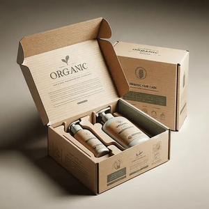 Embalaje de cosméticos personalizado de primera calidad Cajas de papel Kraft Cajas de cartón corrugado Caja de envío Caja de correo Logotipo impreso de lujo - Product Image 3