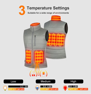 Premium Women Men Winter Thermal Vest USB Smart Heated Suit Quilted <strong>Sleeves</strong> Jacket Padded <strong>Gilet</strong> Warming Heated Vest - Product Image 4