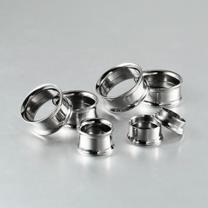 Túnel de Oreja de Titanio G23 de Alto Pulido con Rosca Interna, Estilo Hip-Hop, Expansor de Oreja con Polea, Joyería Corporal de Titanio - Product Image 5