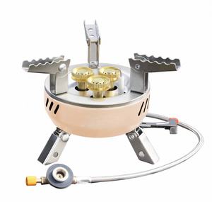 Réchaud à gaz portable pliable en acier inoxydable, au butane ou au propane, manuel, léger, simple, pour le camping en extérieur, économiseur de gaz - Product Image 2