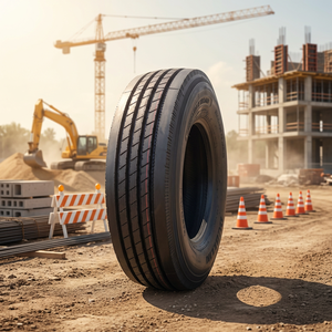 ผู้ผลิตจีน ยางรถบรรทุกแบบเต็มเส้นลวด สำหรับงานหนัก ขนาด 295/80r22.5 ยางเรเดียลสำหรับรถบรรทุก - Product Image 1
