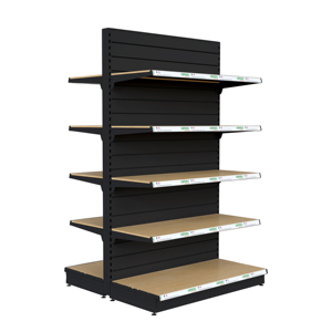 Étagères de supermarché double face durables en gros de Chine avec rails de protection, rayonnage métallique gondole pour grands magasins - Product Image 4