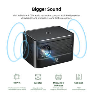 Projecteur de marque Android 4K, courte distance, MINI laser vidéo, portable, intelligent, salle de jeux, laser mural, meilleur petit projecteur pour enfants, Ai A002 - Product Image 3