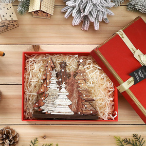Wooden Christmas Tree <b>Tissue</b> <b>Holder</b> Desktop 3D Design Solid Wood Napkin Stand Decorative For Home <b>Kitchen</b> Bathroom - Product Image 3