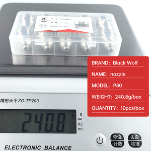 10 Bộ chính hãng đầu cắt plasma không khí Sói Đen P80 1.1 1.3 1.5 1.7 P-80 ngọn đuốc hàn đồng Hàn - Product Image 3