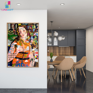 UNIART Ocean Venus Graffiti Pop Art tela da parete arte <span class=keywords><strong>Banksy</strong></span> Graffiti arte tela pittura per la decorazione della casa - Product Image 3