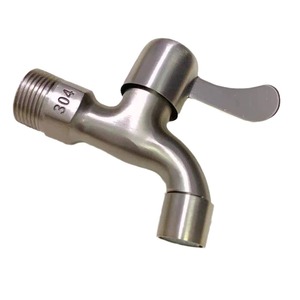 1/2 "Gewinde waschmaschinen hahn, Anti-Splash-Hochleistungs-Anti-Burst-Einzel-Kaltwasser-Schnell öffnungs hahn mit Graben ventil - Product Image 1