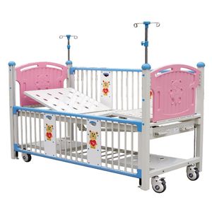 Xu Feng Children Hospital <b>Bed</b> Stainless Steel Manual Double Crank Ward Use - Product Image 5