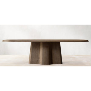 Mesa de Comedor Rectangular de Roble Estilo Retro Americano, Mesa Extra Larga Estilo Kyoto para Villa, <span class=keywords><strong>Restaurante</strong></span> y Conferencias - Product Image 4